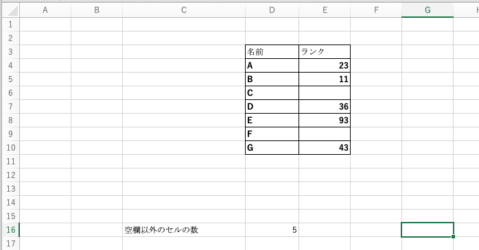 エクセルで空白以外のセルをカウントする方法 Counta Webcovering